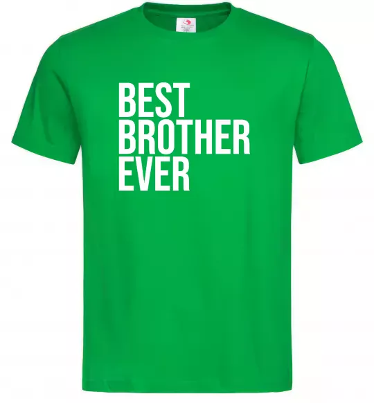 Мужская футболка Best brother ever Зеленый фото