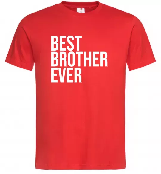 Мужская футболка Best brother ever Красный фото