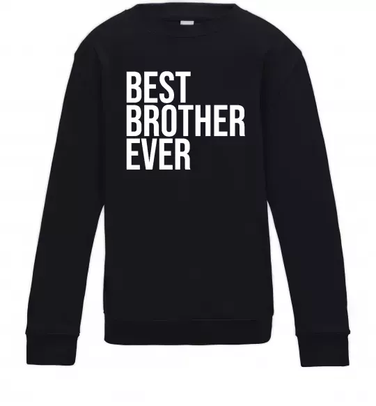 Дитячий світшот Best brother ever Чорний фото