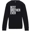 Дитячий світшот Best brother ever Чорний фото