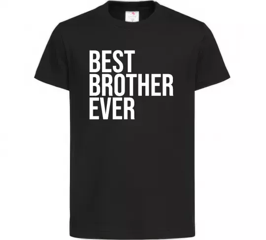 Дитяча футболка Best brother ever Чорний фото