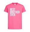 Дитяча футболка Best brother ever Яскраво-рожевий фото