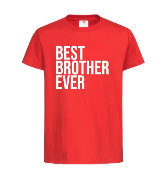 Дитяча футболка Best brother ever Червоний фото