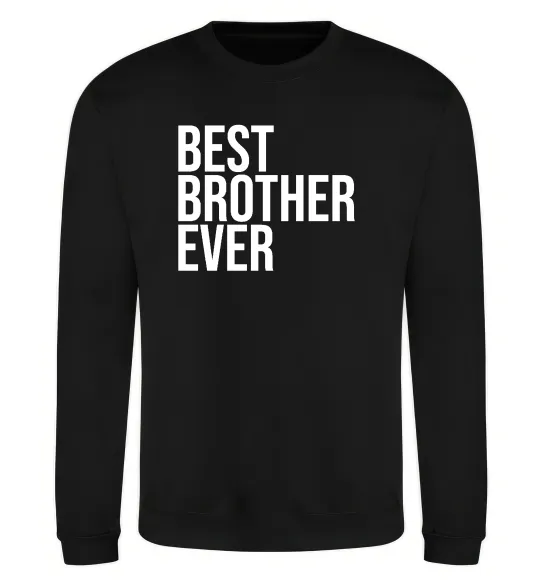 Світшот Best brother ever Чорний фото