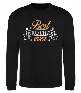 Свитшот Best brother ever срібна плівка Черный фото