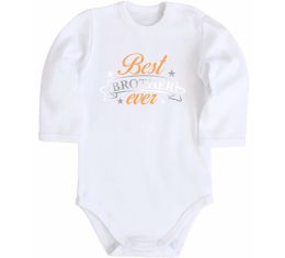 Дитячий бодік Best brother ever срібна плівка