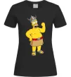 Жіноча футболка Гомер вікінг Чорний фото