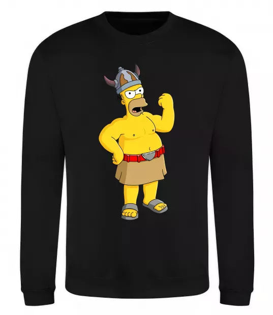 Світшот Гомер вікінг Чорний фото