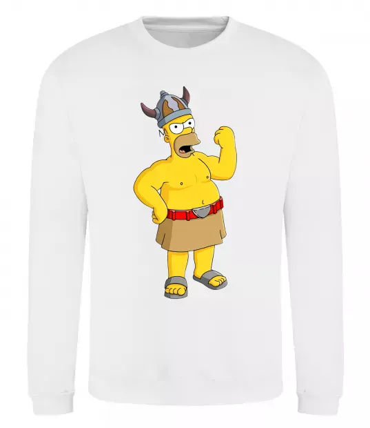 Світшот Гомер вікінг Білий фото