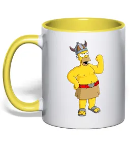 Чашка с цветной ручкой