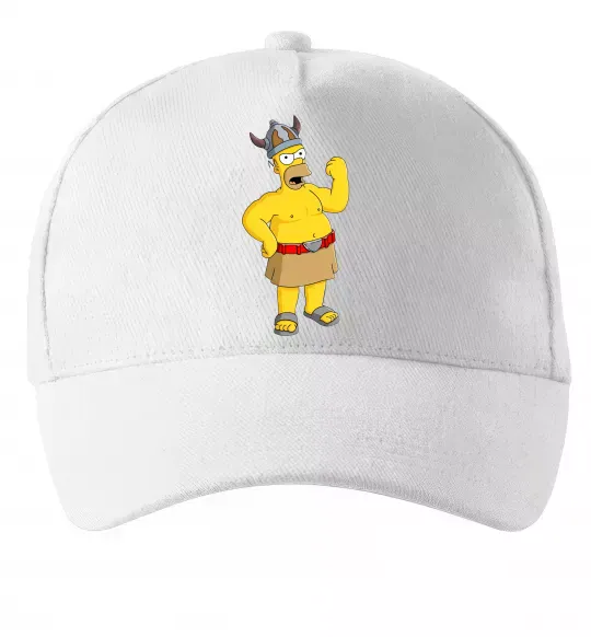 Кепка Гомер вікінг Белый фото