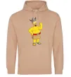 Чоловіча толстовка (худі) Гомер вікінг Пісочний фото