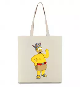 Эко-сумка Гомер вікінг Бежевый фото