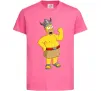 Детская футболка Гомер вікінг Ярко-розовый фото