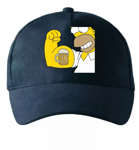 Кепка Гомер з пивом Темно-синій фото
