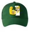 Кепка Гомер з пивом Темно-зелений фото