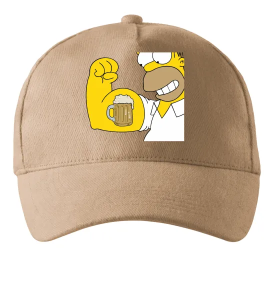 Кепка Гомер з пивом Песочный фото