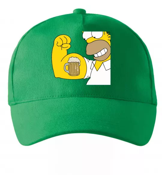Кепка Гомер з пивом Зелений фото