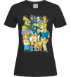 Жіноча футболка Сімпсони мешканці міста Чорний фото