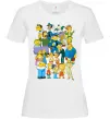 Жіноча футболка Сімпсони мешканці міста Білий фото