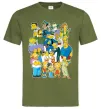 Чоловіча футболка Сімпсони мешканці міста Оливковий фото