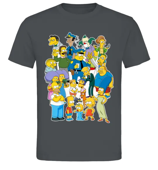 Чоловіча футболка Сімпсони мешканці міста Графіт фото