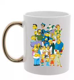 Чашка с цветной ручкой