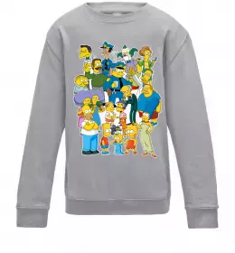 Детский Свитшот The Simpsons Homer Черный фото Детский Свитшот The Simpsons Homer Черный фото