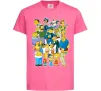 Детская футболка Сімпсони мешканці міста Ярко-розовый фото