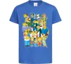Детская футболка Сімпсони мешканці міста Ярко-синий фото
