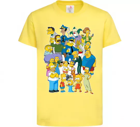 Детская футболка Сімпсони мешканці міста Лимонный фото