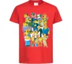 Детская футболка Сімпсони мешканці міста Красный фото