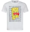 Мужская футболка Bart Simpson Eat my shorts Белый фото
