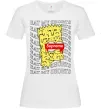 Женская футболка Bart Simpson Eat my shorts Белый фото
