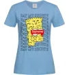 Женская футболка Bart Simpson Eat my shorts Голубой фото