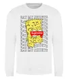 Свитшот Bart Simpson Eat my shorts Белый фото
