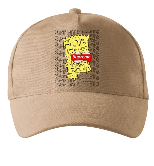 Кепка Bart Simpson Eat my shorts Песочный фото