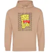 Мужская толстовка (худи) Bart Simpson Eat my shorts Песочный фото