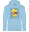 Женская толстовка (худи) Bart Simpson Eat my shorts Голубой фото