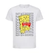 Детская футболка Bart Simpson Eat my shorts Белый фото