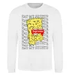 Світшот Bart Simpson Eat my shorts Білий фото