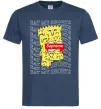 Мужская футболка Bart Simpson Eat my shorts Темно-синий фото
