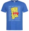 Мужская футболка Bart Simpson Eat my shorts Ярко-синий фото