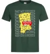Мужская футболка Bart Simpson Eat my shorts Темно-зеленый фото