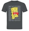Мужская футболка Bart Simpson Eat my shorts Графит фото