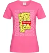 Женская футболка Bart Simpson Eat my shorts Ярко-розовый фото