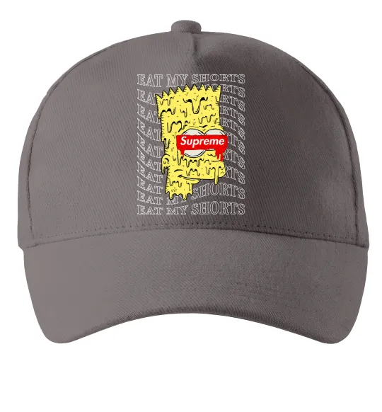Кепка Bart Simpson Eat my shorts Серый фото