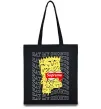 Эко-сумка Bart Simpson Eat my shorts Черный фото