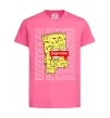 Детская футболка Bart Simpson Eat my shorts Ярко-розовый фото