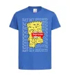 Детская футболка Bart Simpson Eat my shorts Ярко-синий фото